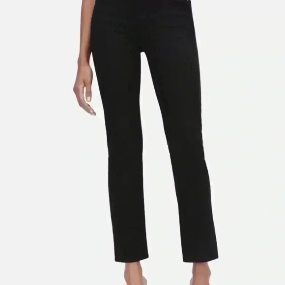 Frame Denim Denim - Frame Denim Le High Straight – Black (Size 31) | High-Rise & Cropped